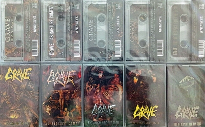 GRAVE (swe) - Collection - 5x Cassette /MC