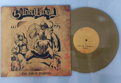 GOLDEN BLOOD - Cum, Coke & Blasphemy - 10"LP (ltd.GOLD vinyl)