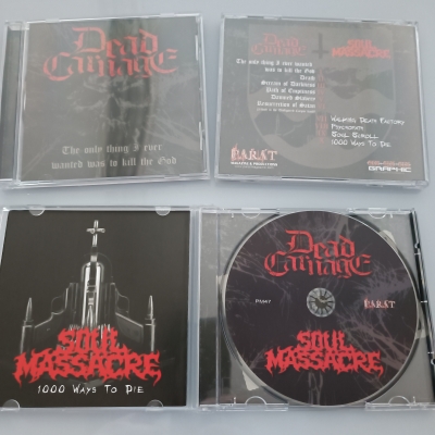 DEAD CARNAGE (cz)/ SOUL MASSACRE (cz) - split CD