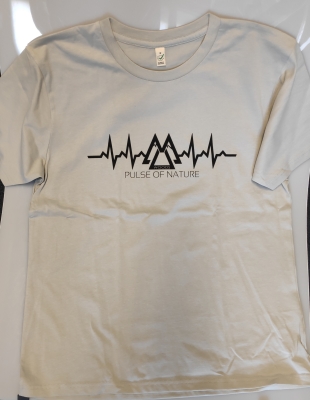 Preview: MU-WOODS - Pulse of Nature - organic T-SHIRT (heather grey)