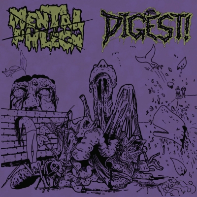 MENTAL PHLEGM / DIGEST! - split CD