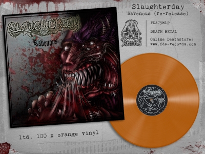 SLAUGHTERDAY - Ravenous - LP (URINE-ORANGE vinyl ltd.100 + DL Code)