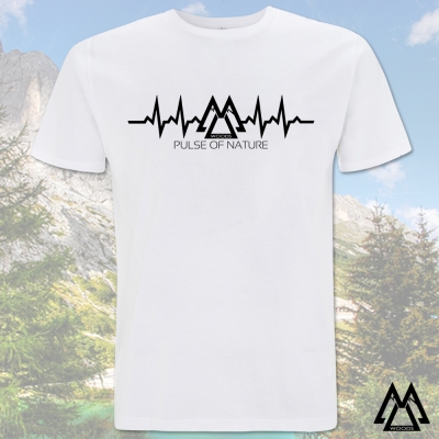 MU-WOODS - Pulse of Nature - organic T-SHIRT (heather grey)
