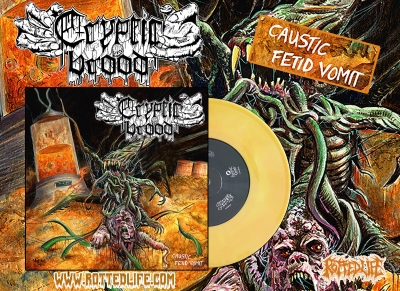 CRYPTIC BROOD - Caustic Fetid Vomit - 7"EP (ltd. COLORED vinyl)