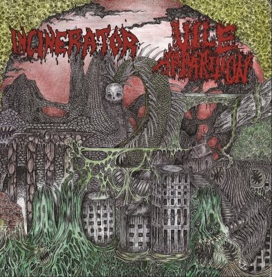 INCINERATOR / VILE APPARITION - split - CD