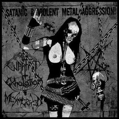 WARFIST / EXHALATION / MESMERIZED - 3 way split CD